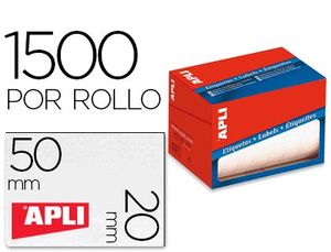 Rollo 1500 Etiquetas 20X50 mm