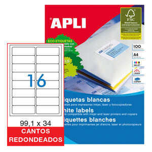 Etiquetas Apli A4 I/l/f C/ Romos 99,1X34 Caja 100 Hj