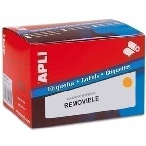 Etiquetas Adh. manuales Rollo Apli Pvp Fluor Removibles C. romos 12X18 mm 3. 360 uds. (10085)