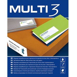 Multi3 Etiquetas Adhesivas Blancas 48,5X25,4 mm Caja 500 Hj