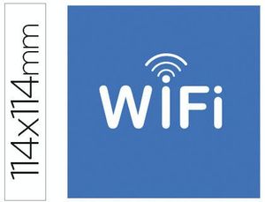 Etiqueta Adhesiva Apli Señalizacion Wifi 114X114 mm