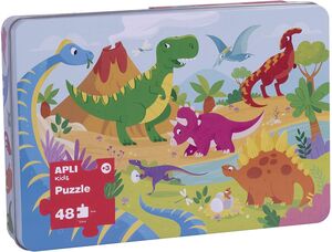Caja Apli Kids Puzle Dinosaurios 48 ud
