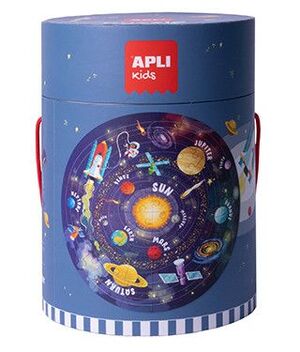 Caja Circular Apli Kids Puzle Sistema Solar 48 ud