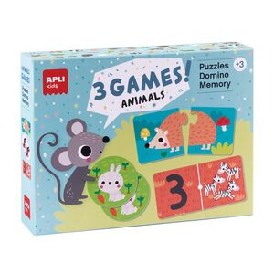 Caja Apli Kids Set 3 Juegos Animales