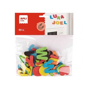 Blister letras de goma eva de colores adhesivas manualidades colegio