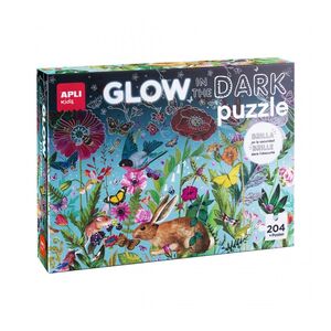 Caja Carton Apli Kids Puzle Glow In The Dark Flores 204 ud