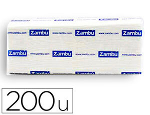 Toalla de Papel Secamanos Dahi Z Celulosa 2 Capas Caja con 20 Paquete de 200 Unidades