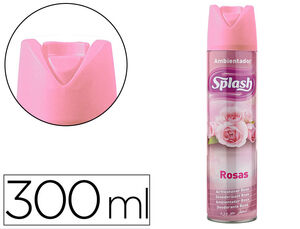 Ambientador Spray Splash Rosas Bote de 300 Ml