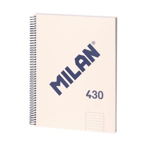 Cuaderno Espiral Rayado A4 80 Hj 95 Gr Milan Serie 1918 Beige