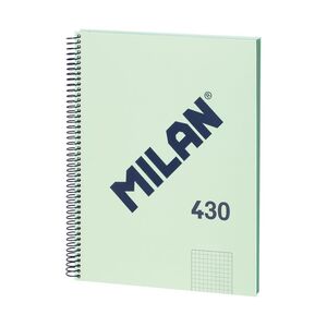 Cuaderno Espiral Cuadriculado A4 80 Hj 95 Gr Milan Serie 1918 Verde