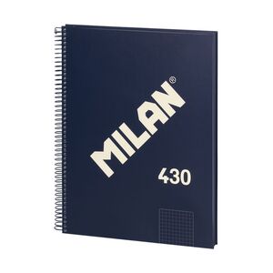 Cuaderno Espiral Cuadriculado A4 80 Hj 95 Gr Milan Serie 1918 Azul