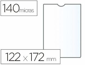 Funda Portadocumento Esselte Transparente Plastico 140 Micras Tamaño 122X172 mm