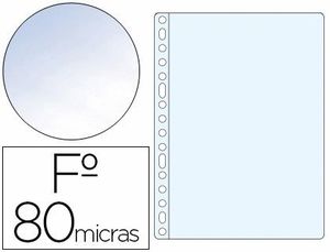 Funda Multitaladro Esselte Folio Polipropileno 80 Mc Cristal Caja de 100 Unidades