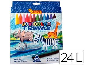 Ceras Jovicolor Triwax Caja 24 Colores Surtidos