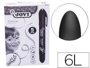 Barra de Maquillaje Jovi Twist Make-Up Negro Caja de 5 Unidades