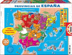 Puzzle Doble Educa Provincias de España 150 Piezas