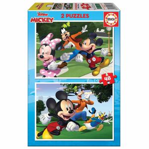 Puzzle Mickey & Friends 2X48 Piezas