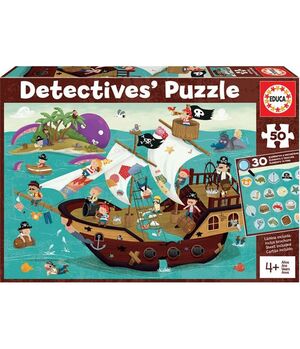 Piratas Detective's Puzzles 50 Piezas