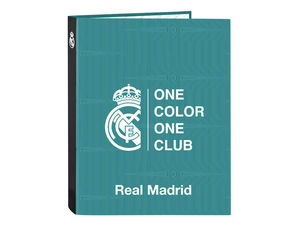 Carpeta Safta Carton Folio 4 Anillas Mixtas 265X40X330 mm Real Madrid 3 Equipacion 21/22