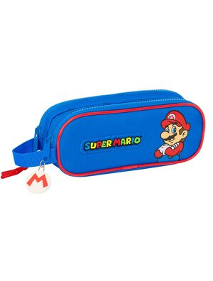 Bolso Escolar Portatodo Safta Doble Super Mario Play 60X210X80 mm