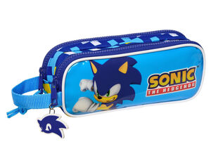 Bolso Escolar Portatodo Safta Doble Sonic The Hedgehog Speed 80X210X60 mm