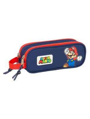 Bolso Escolar Portatodo Safta Doble Super Mario World 80X210X60 mm