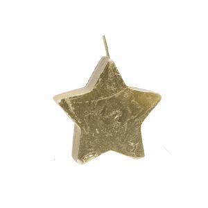 Estrella Vela Oro 7,5 cm.