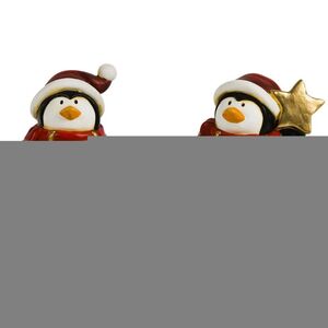 Pingüinos Noel Cerámica Surtidos 12 cm.