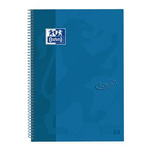 Cuaderno Espiral Europeanbook 1 5X5 mm A4+ 80 Hj T/e Oxford Touch Azul Denim