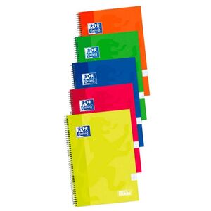 Cuaderno Espiral 4X4 mm Fº 80 Hj 90 Gr te Oxford Classic Write&erase Colores Vivos Surtidos
