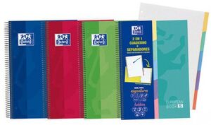 Cuaderno Espiral Euroepeanbook 5 5X5 mm A4+ 100 Hj 90 Gr Oxford School Colores Surtidos