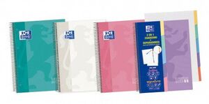 Cuaderno Espiral Europeanbook 5 5X5 mm A5+ 100 Hj 90 Gr Oxford School Colores Surtidos