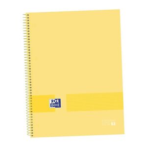 Cuaderno Espiral Europeanbook 1 5X5 mm A4+ 80 Hj 90 Gr T/e Oxford & You Banana