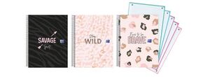 Cuaderno Espiral Europeanbook 5 5X5 mm A4+ 120 Hj 90 Gr Oxford Animal Print Modelos Surtidos