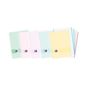 Cuaderno Espiral Europeanbook 4 5X5 mm A6+ 120 Hj 90 Gr Pp Oxford Live &go Colores Pastel Surtidos