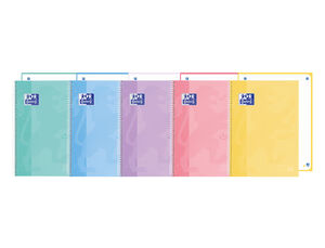 Cuaderno Espiral Oxford Europeanbook 1 Touch Din A4+ 80 Hojas Puntos Colores Surtidos