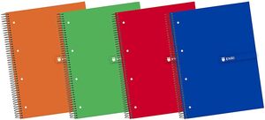 Cuaderno Espiral Europeanbook 5 4X4 A4 120+40 Hj 60 Gr T/ex Enri Colores Surtidos