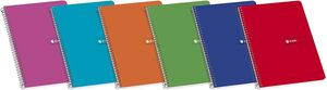Cuaderno Espiral Enri Horizontal Fº 80 Hj 60 Gr T/b Colores Surtidos