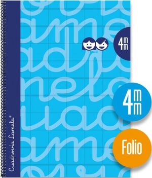 Cuaderno Cuadrovia Lamela 4 mm Fº 80 Hj 70 Gr Azul 7Fte004. Cuadernos y  libretas lamela . La Superpapelería