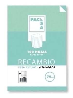 Recambio Pacsa Fº 100H 70G 4 Taladros Cuadric. 4X4
