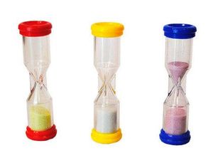 Reloj de Arena Henbea Plastico Resistente Marca de 1 a 3 Minutos 10X3 cm