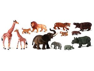 Juego Miniland Animales Selva con Crias 12 Figuras