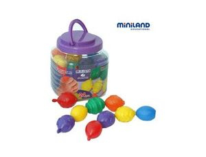 Juego Miniland Maxichain 4 Cuentas Colores Surtidos