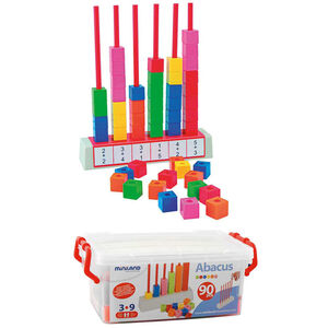 Juego Miniland Abacus Multibase 90 Piezas