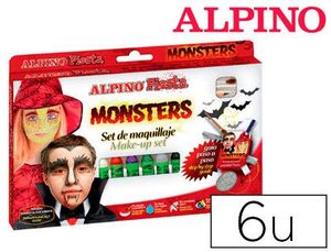 Barra Maquillaje Alpino Monsters 6 Colores Surtidos