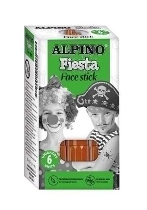 Maquillaje Alpino Fiesta Face Stick Barra de 5 Gr. Marron