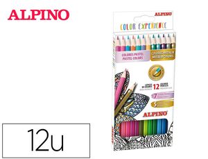 Caja 12 Lapices Alpino Color Experience ( 7 Pastel y 5 Metal)