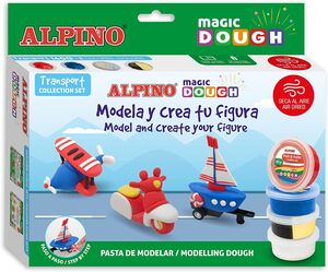 Set Alpino Magic Dough Transport 160 G 5 Colores