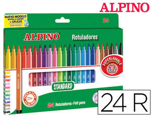 Rotulador Alpino Standard Estuche 24 Colores