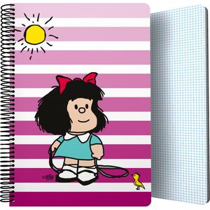 Cuaderno 4X4 mm Folio 80 Hj 90 Gr Pp Mafalda Birdie 2024
